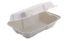 LARGE SNACK BOX 900ML (250pcs) - (SUGARCANE) AP4  (YCSH89)*