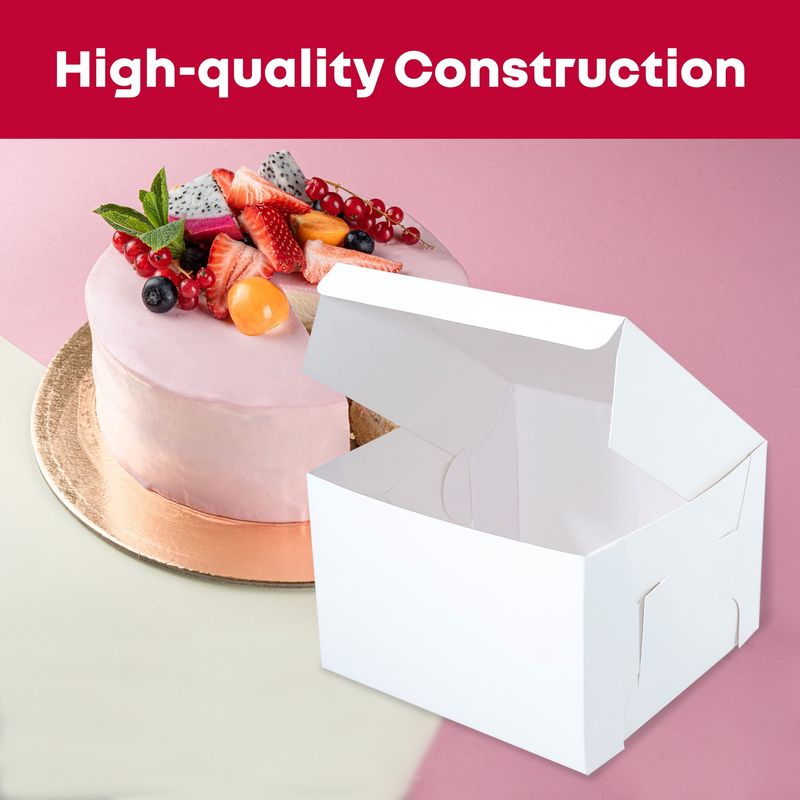 S/O CAKE BOX + LID 16X16X6&quot; (100PCS) C&amp;L