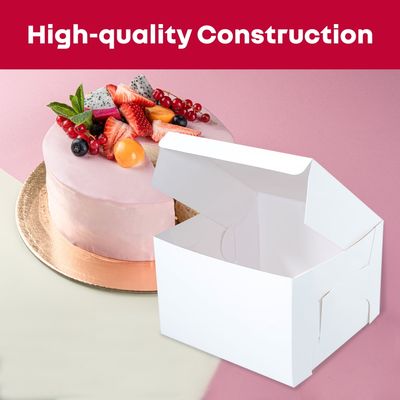 S/O CAKE BOX + LID 16X16X6&quot; (100PCS) C&amp;L