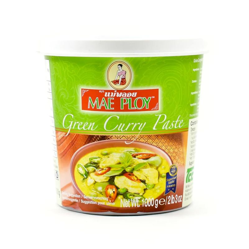 GREEN CURRY PASTE 1KG CTN12 MAEPLOY