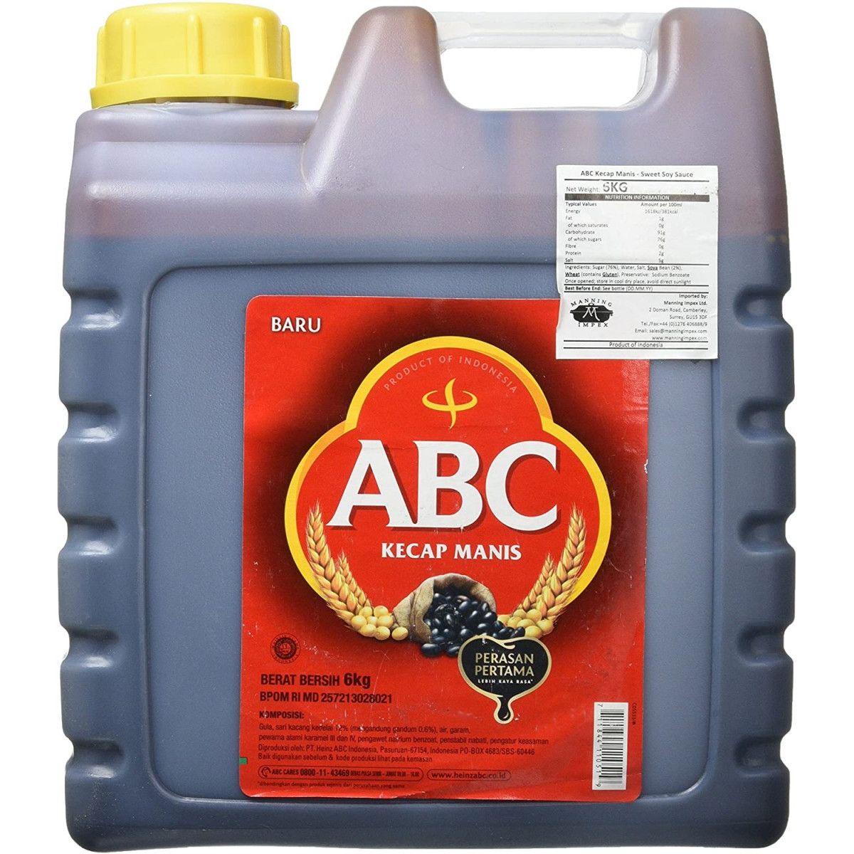 SWEET SOY SAUCE 6KG CTN3 ABC