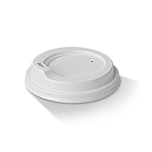 WHITE SIPPER COFFEE LIDS (TO SUIT RIPPLED CUPS 12oz and 16oz) CTN1000