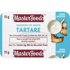 S/O TARTARE SAUCE 100x11G SQUEEZE 100PC/ CTN