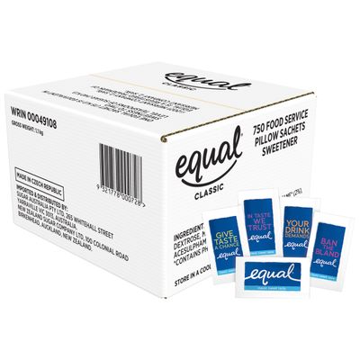 S/O SUGAR EQUAL SATCHETS CTN750