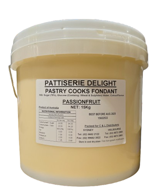 FONDANT PASSIONFRUIT 15KG C&amp;L