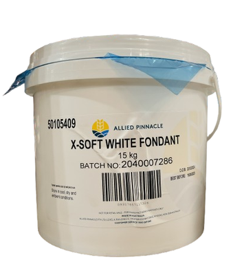 FONDANT WHITE X-SOFT 15KG PINNACLE