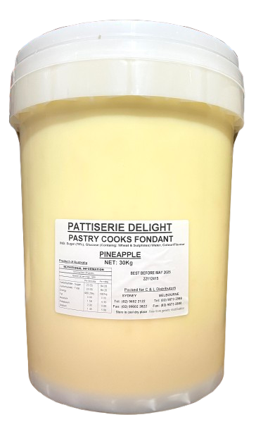 FONDANT PINEAPPLE 30KG C&amp;L