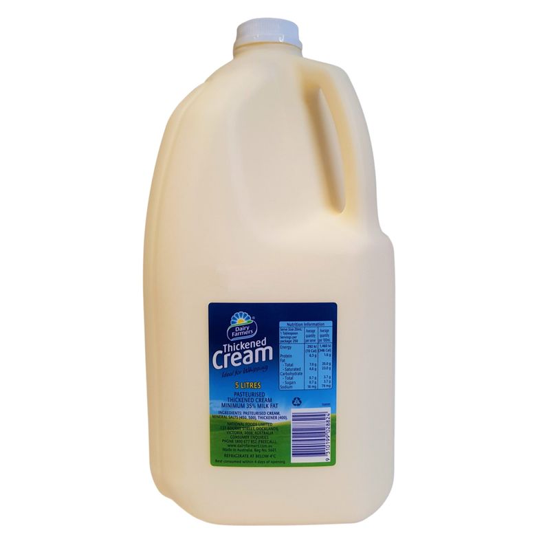 THICKENED CREAM 5LT CTN3 DAIRY FARMER