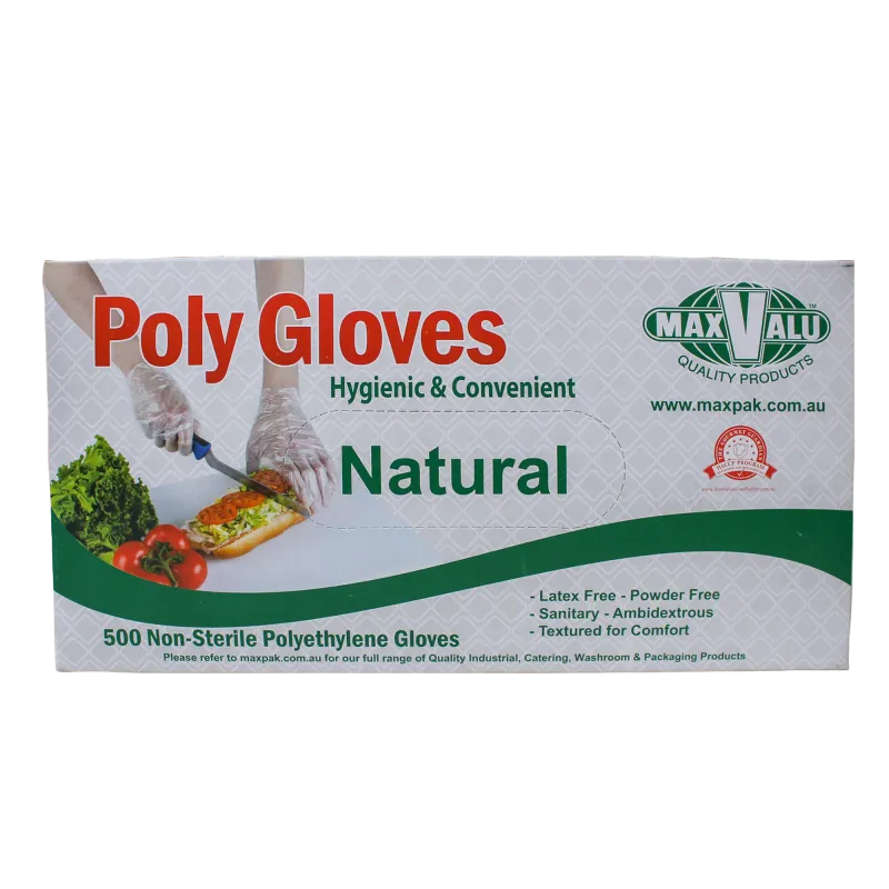 6000pcs GLOVES POLY ONE SIZE FITS ALL