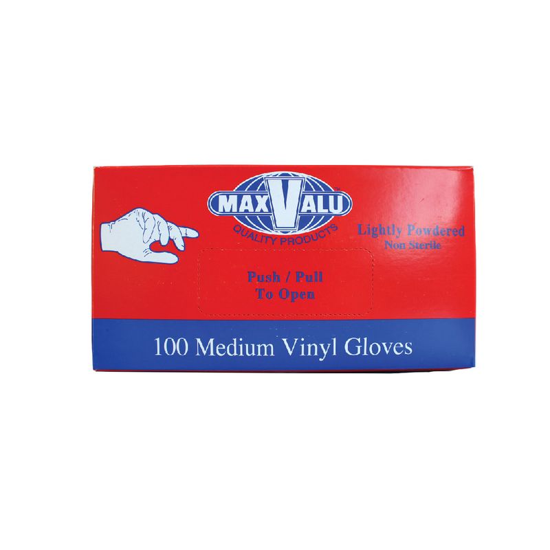 GLOVES VINYL MEDIUM (LOW POWDER) CTN1000 C&amp;L