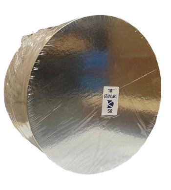 CAKE BOARD STD ROUND 10&quot; 100PCS