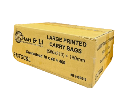 PRINTED CARRY BAG LARGE RECYCLEABLE ONLY