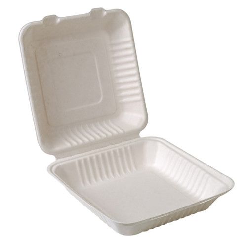 9&quot; LARGE DINNER BOX 1500ML (200pcs) - (SUGARCANE) AP17