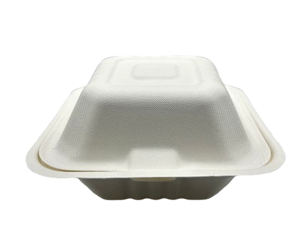 6&quot; BURGER BOX 450ML (400pcs) - (SUGARCANE) AP1