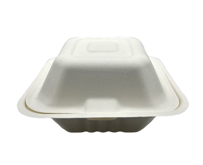 6&quot; BURGER BOX 450ML (400pcs) - (SUGARCANE) AP1
