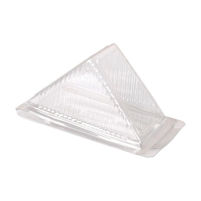 WEDGE CLR PLASTIC SANDWICH LARGE CTN500 PET (195X85X85mm)
