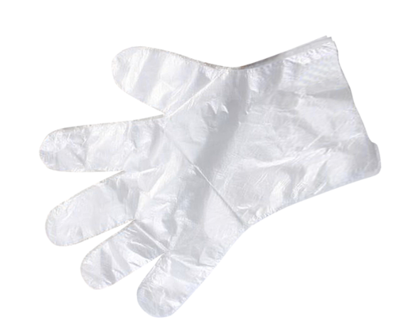 GLOVES POLY (MEDIUM) CTN2500 CASTAWAY