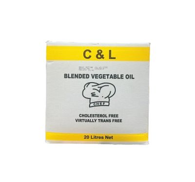 OIL VEG WHITE BOX 20LT BIB C&amp;L