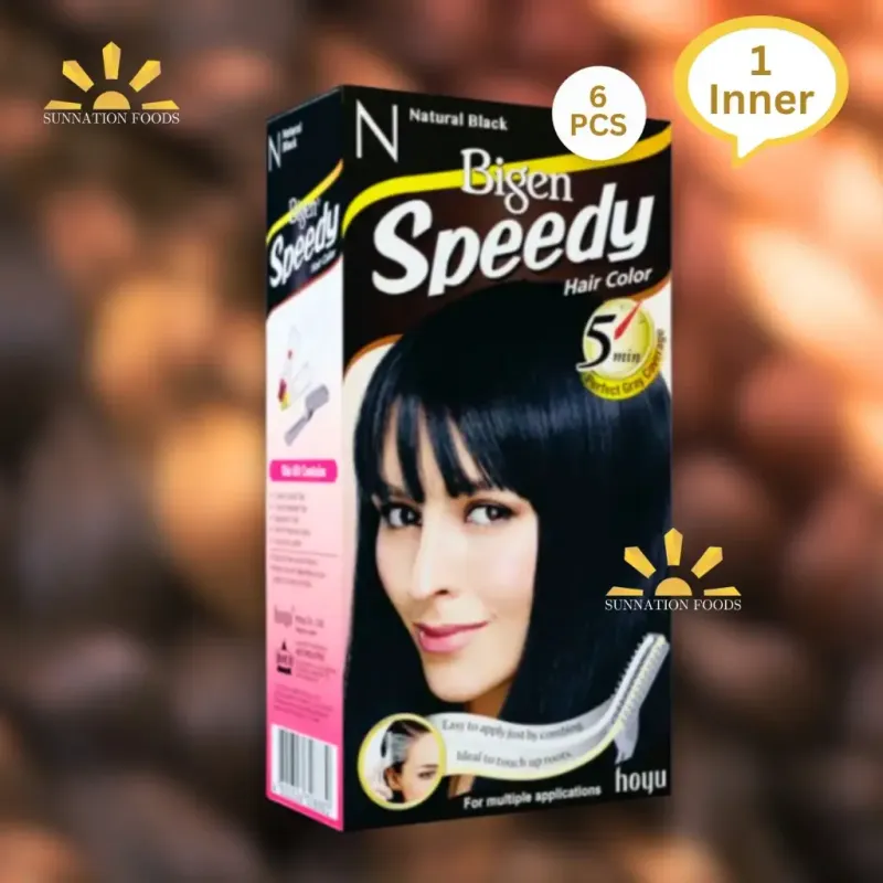 BIGEN SPEEDY HAIR DYE NATURAL BLACK 4x6x40g