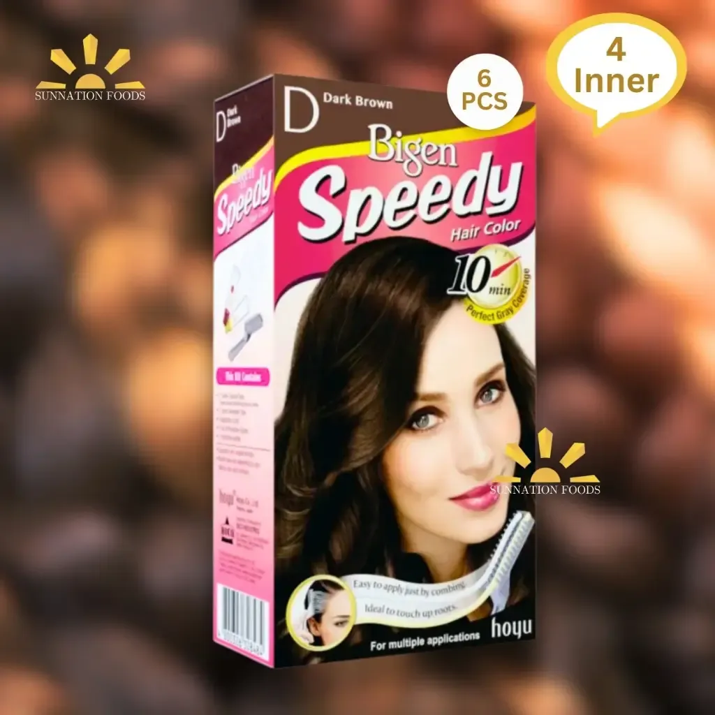 BIGEN SPEEDY HAIR DYE DARK BROWN 4x6x40g (inner)