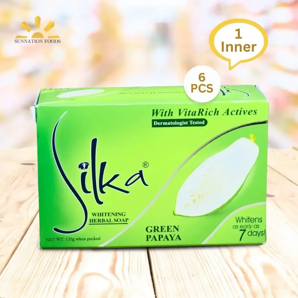 SILKA PAPAYA SOAP GREEN 72x135g