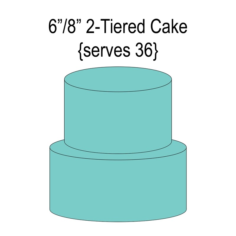 6"/8" Tiered Cake