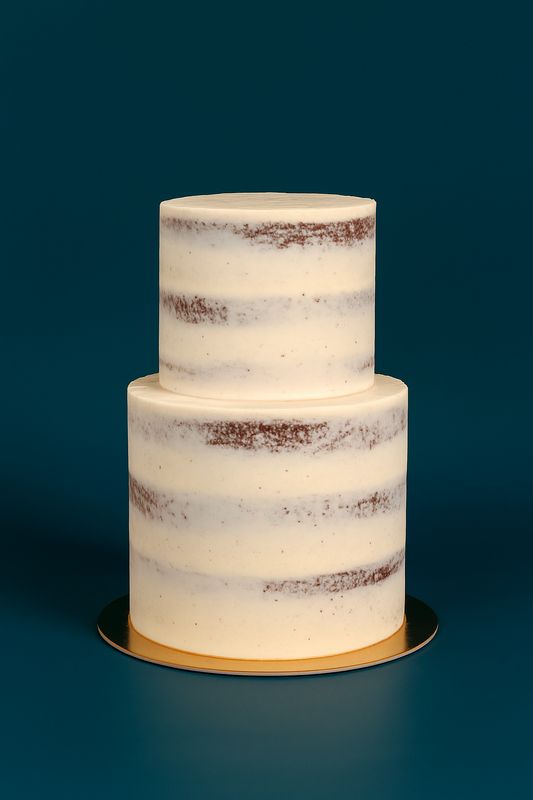 2-Tiered Extra Tall Nearly Naked Cake (6"/8")