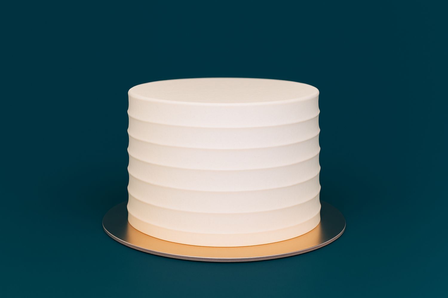 6" Beveled Wedding Cake