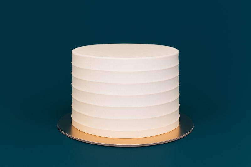 6" Beveled Wedding Cake