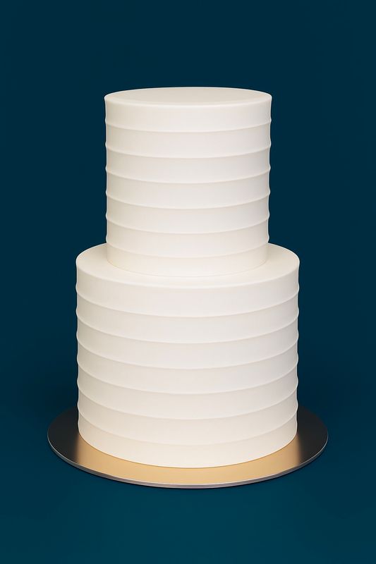 2-Tiered Extra Tall Beveled Cake (6"/8")