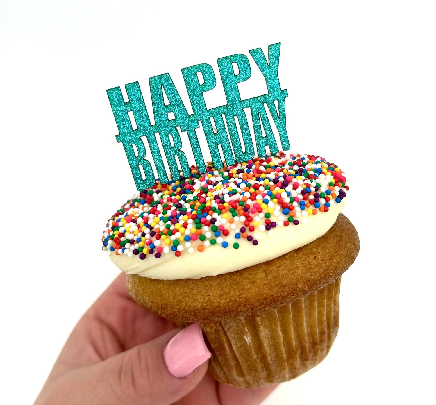 Happy Birthday Cupcake Toppers 6pk