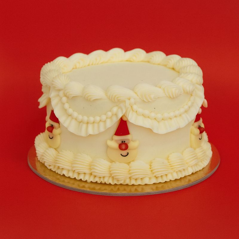 Vintage Santa Claus Cake