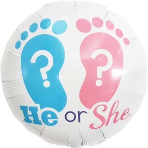 18" Baby Feet Gender Reveal Balloon