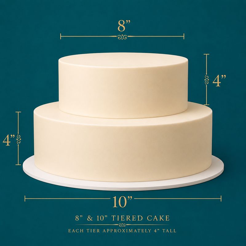 8"/10" -  2-Tiered Cake