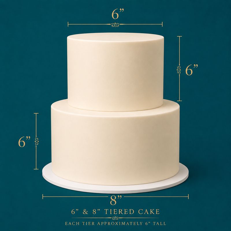 6"/8" Extra Tall 2-Tiered Cake