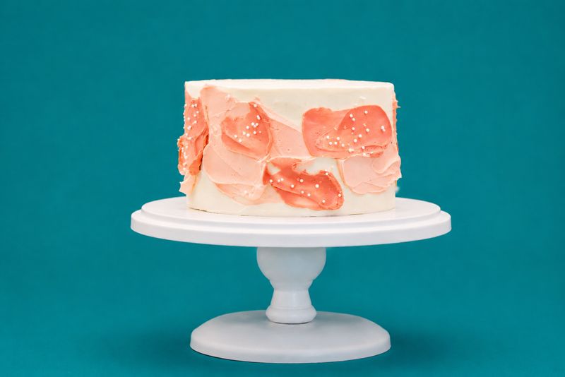 Oil Painted Cutting Cake