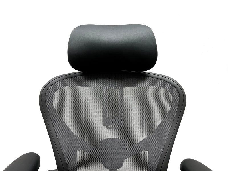 Atlas Headrest for Herman Miller Aeron Chair - Vegan Leather