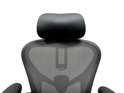 Atlas Headrest for Herman Miller Aeron Chair - Vegan Leather