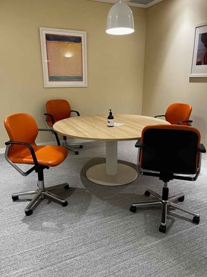 Wilkhahn FS Line Leather Chairs