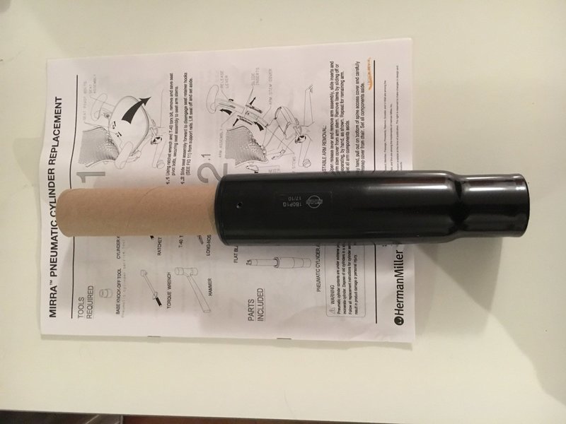 Mirra Chair Replacement Gas Cylinder - Extended Height