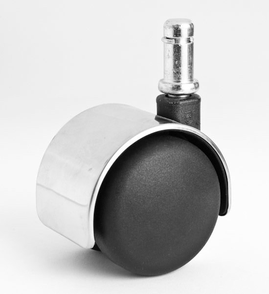 Office Chair Stainless Steel Hooded Castors  - Set of 5