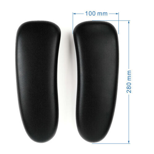 Remastered Aeron Chair Arm Pads - Black Vinyl