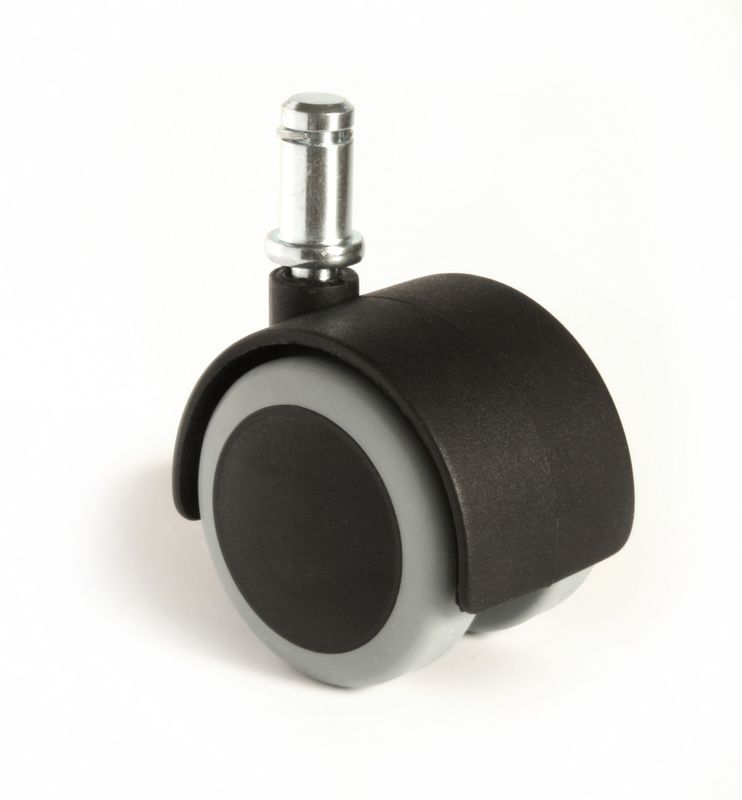 Office Chair Castors - Soft Tyre Lock When Unseated - Set of 5