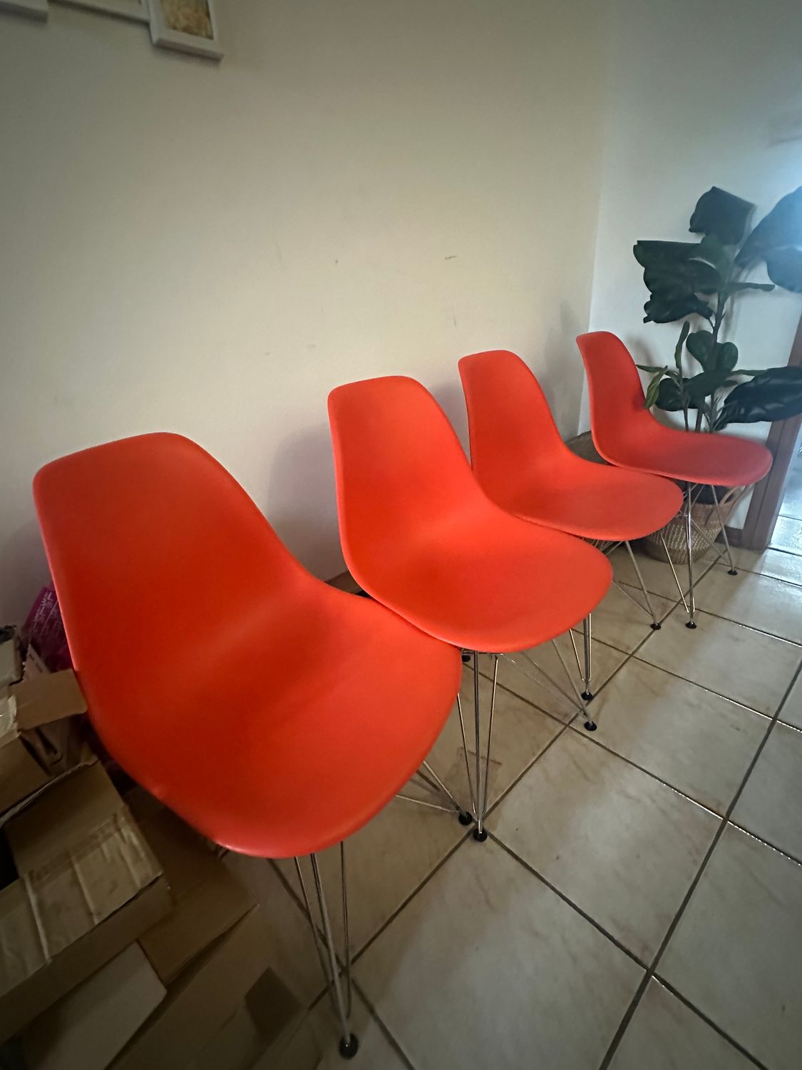 Herman Miller Eames® Moulded Plastic Side Chair, Wire Base
