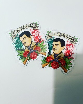 Pack of 2 malverde stickers