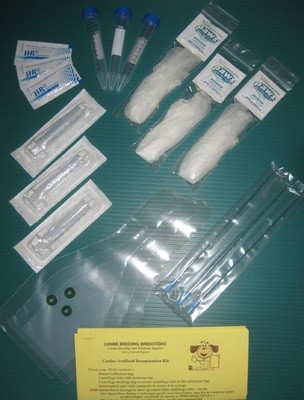 (3 pack) Artificial Insemination kits for Medium Breed Dogs