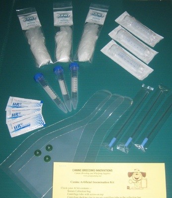 (3 pack) Artificial Insemination kits for Small Breed Dogs