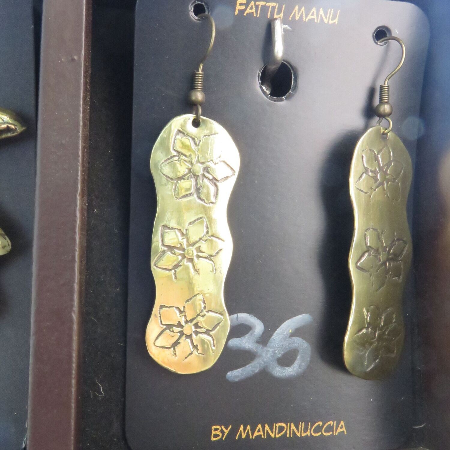 Boucle d'oreille laiton