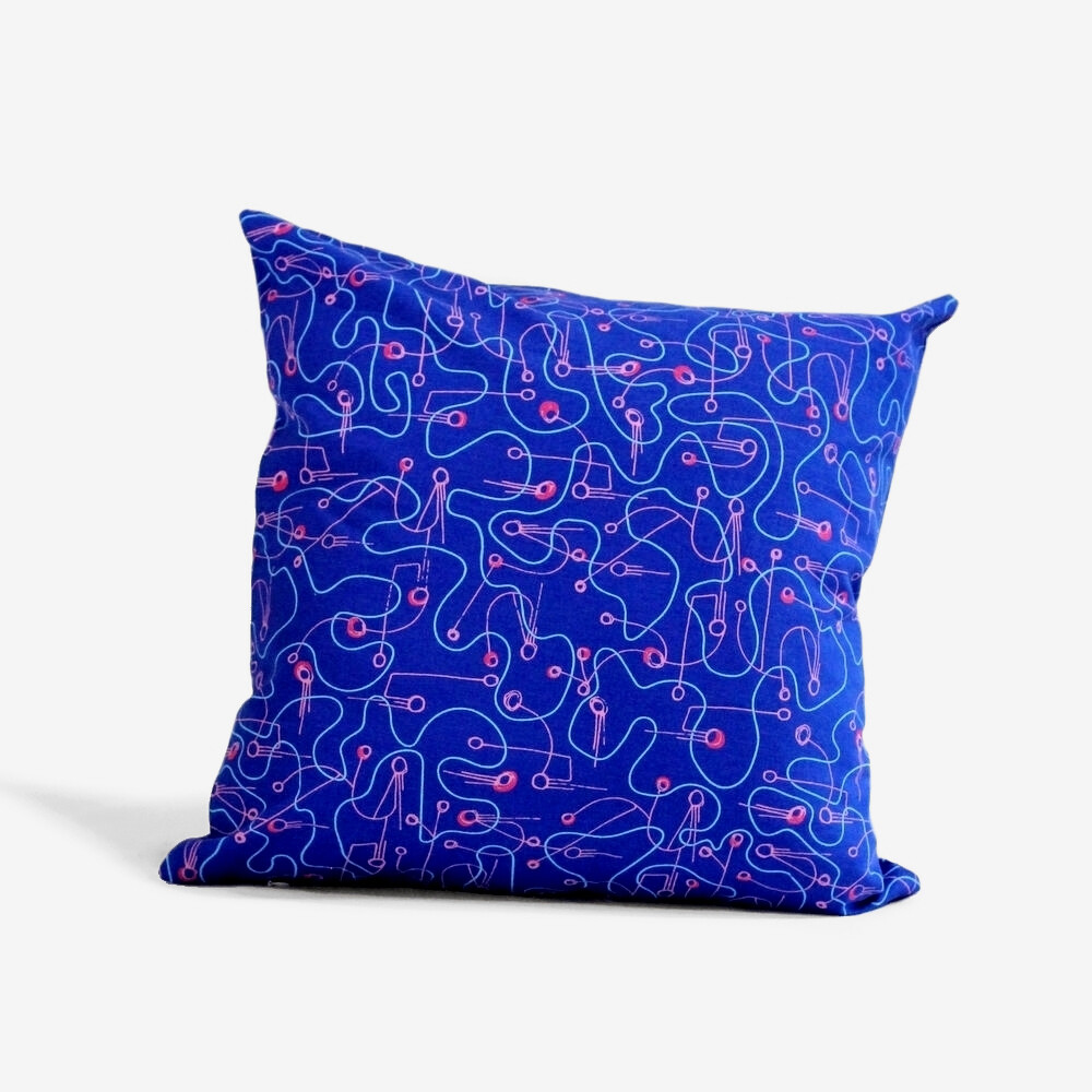Flight Pillow, Color: Blue