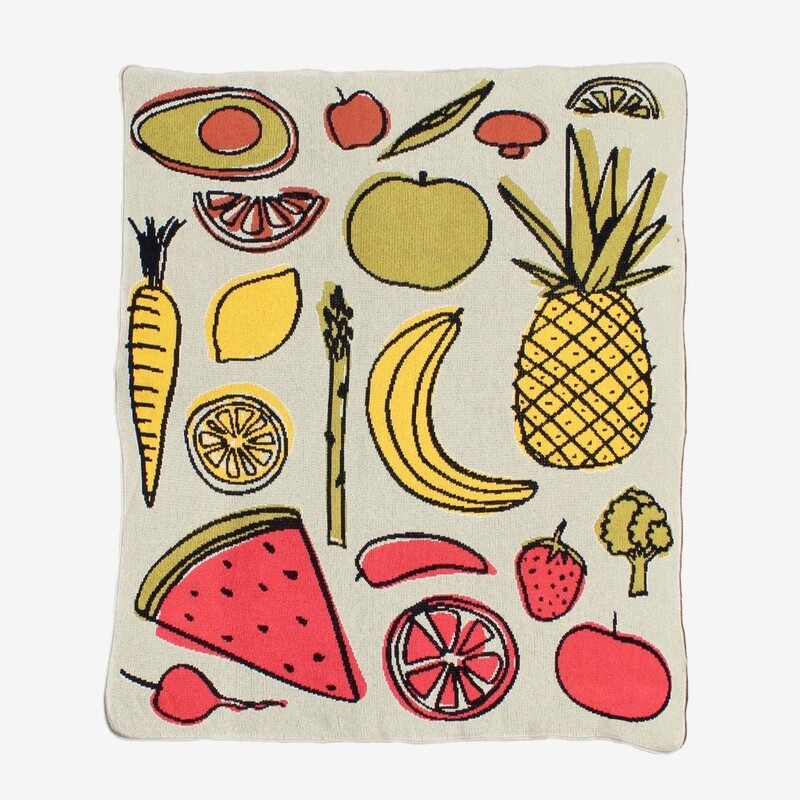 Fruits & Veggies Throw